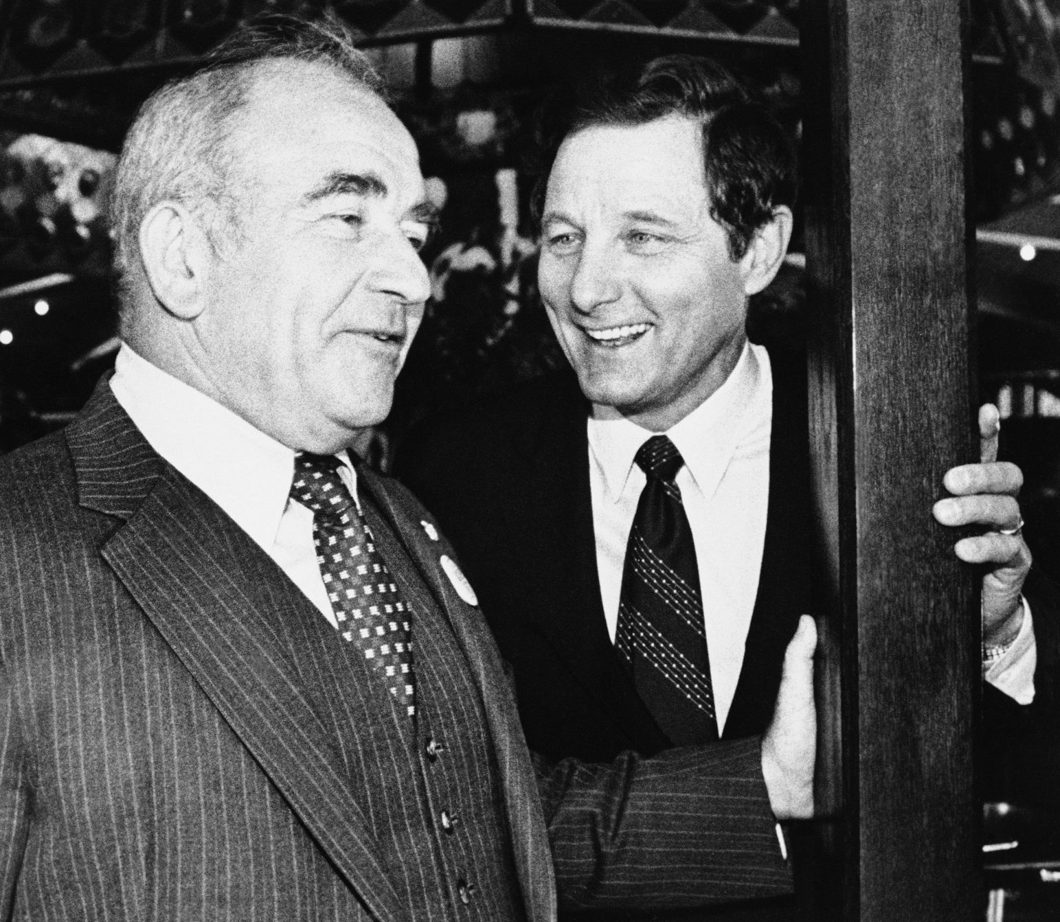 Birch Bayh and Ed Asner